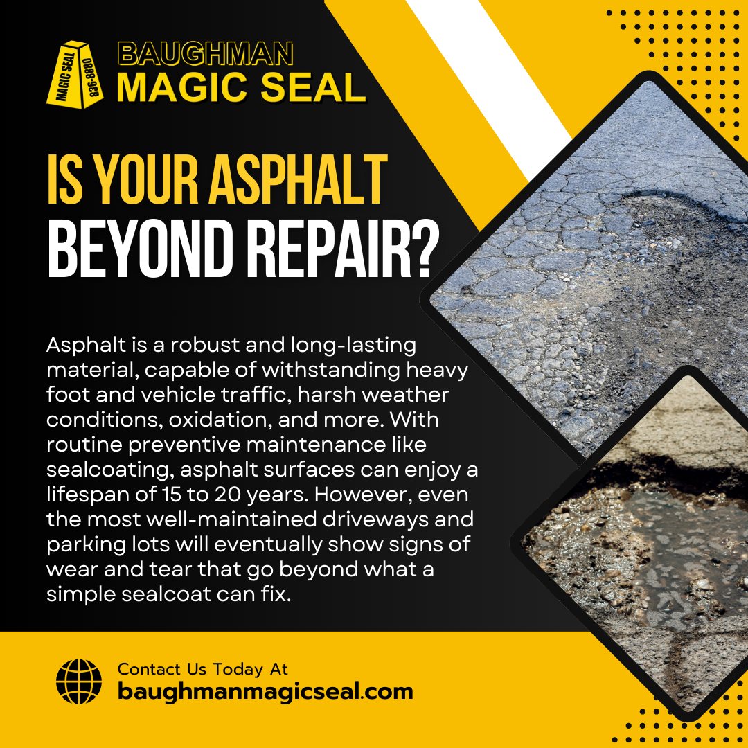 Read more about the article Cracks, potholes, and heavy wear may mean your asphalt needs more than routine maintenance
