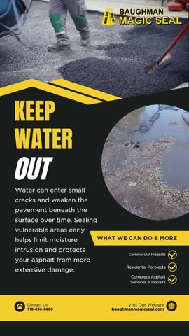 Read more about the article Water and asphalt are not a good combination!